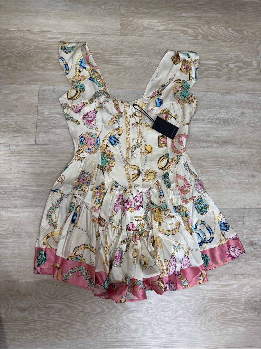 Vanessa Mooney Jewel Print Romper
